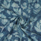 Blue with Multicolor Dabu Print Cotton Fabric NC-29663