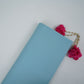 Aqua Blue Solid Lizzy Bizzy Fabric RTL-31445 - TradeUNO