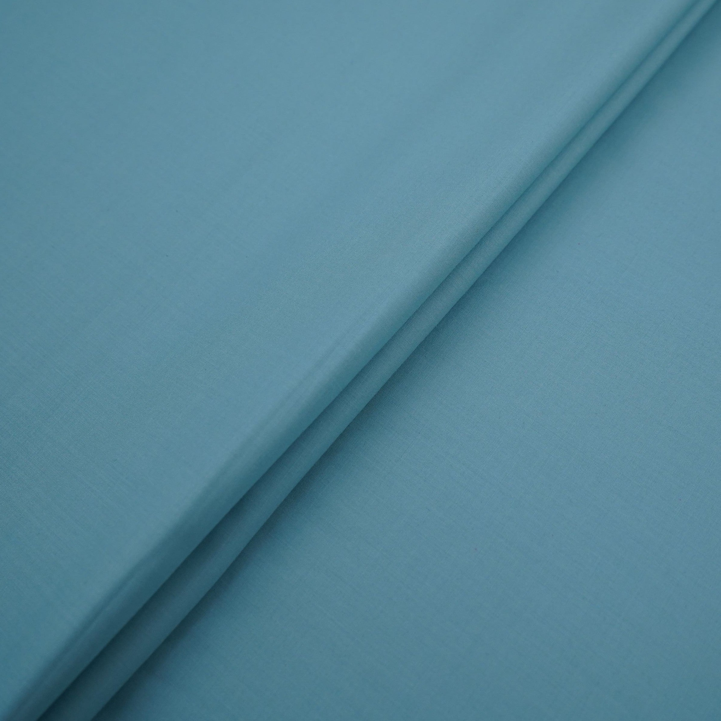 Aqua Blue Solid Lizzy Bizzy Fabric RTL-31445 - TradeUNO