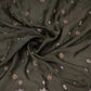 Green Zari cutdana embroidery Satin Silk Fabric TF-31119