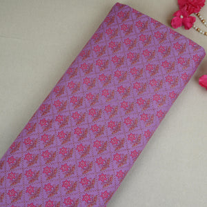 Pink Floral Print Cotton Fabric AFI-29531 - TradeUNO