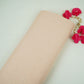 Peach Solid Pure Linen Fabric UT-31164