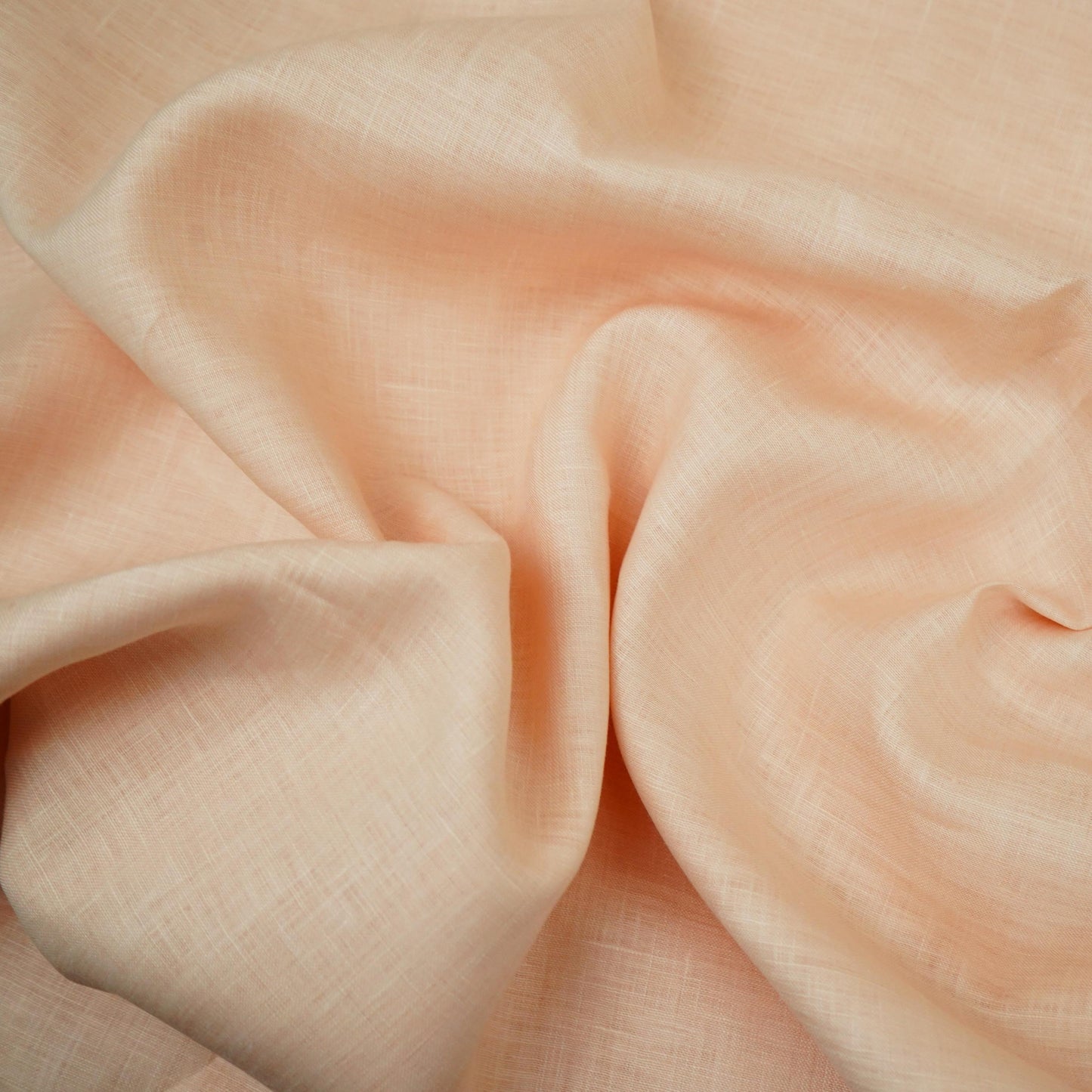 Peach Solid Pure Linen Fabric UT-31164