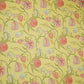 Yellow Chintz Floral Print Mul Chanderi Fabric GTS-30502