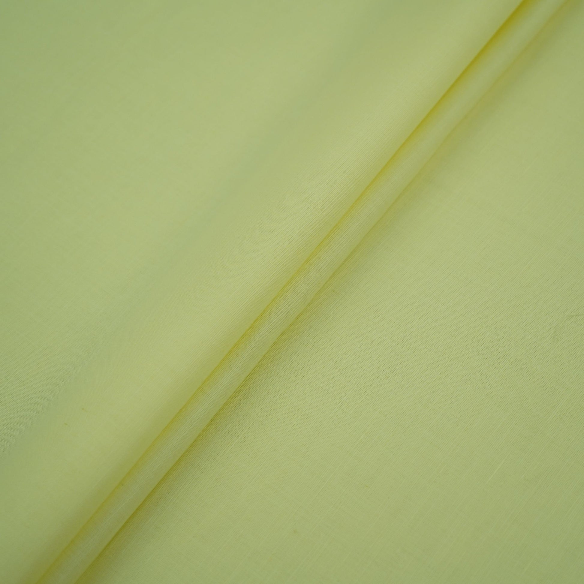 Lemon Yellow Solid Cotton Linen Fabric 40% Linen 60% Cotton MKT-31467 - TradeUNO