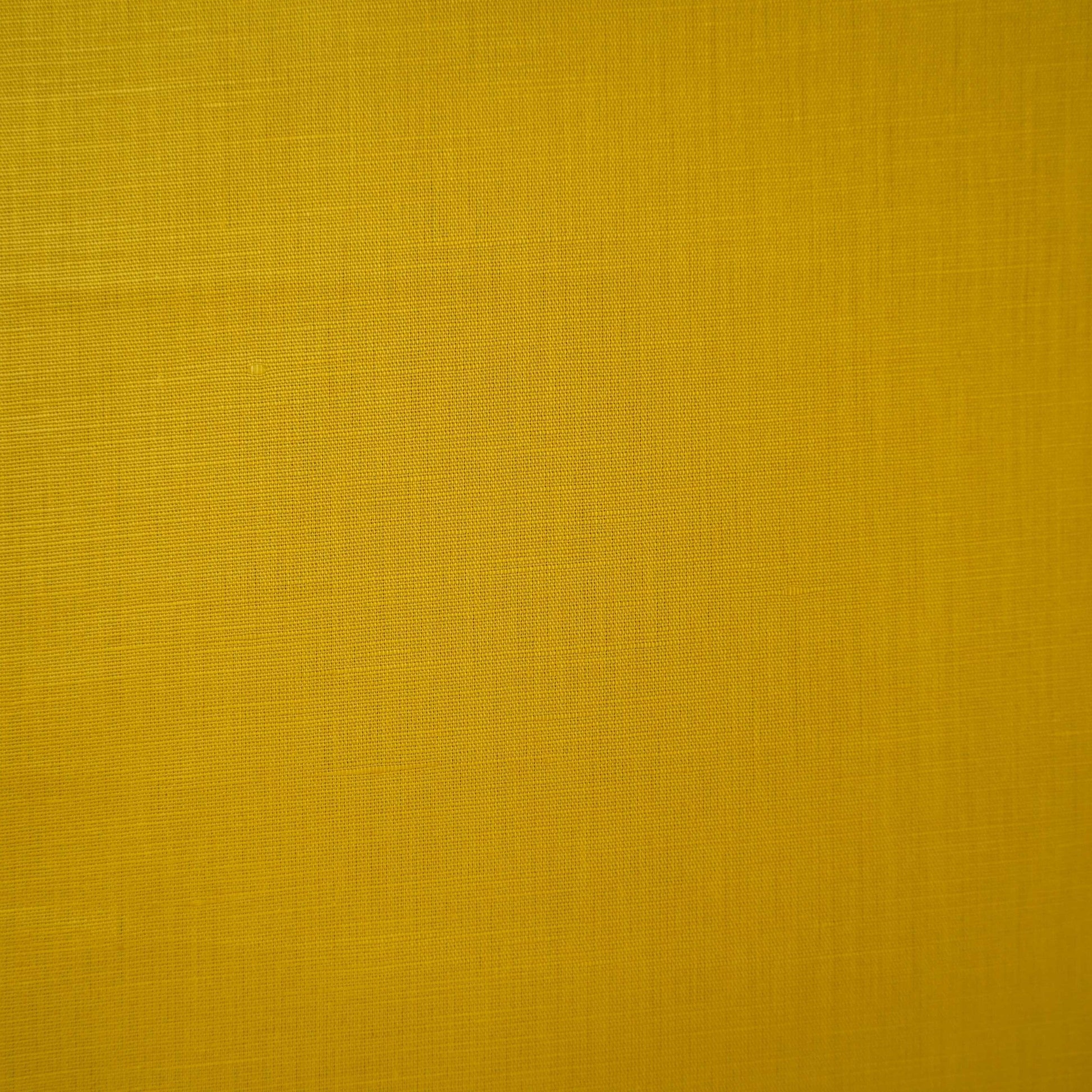 Mustard Yellow Solid Cotton Linen Fabric 40% Linen 60% Cotton MKT-31469 - TradeUNO