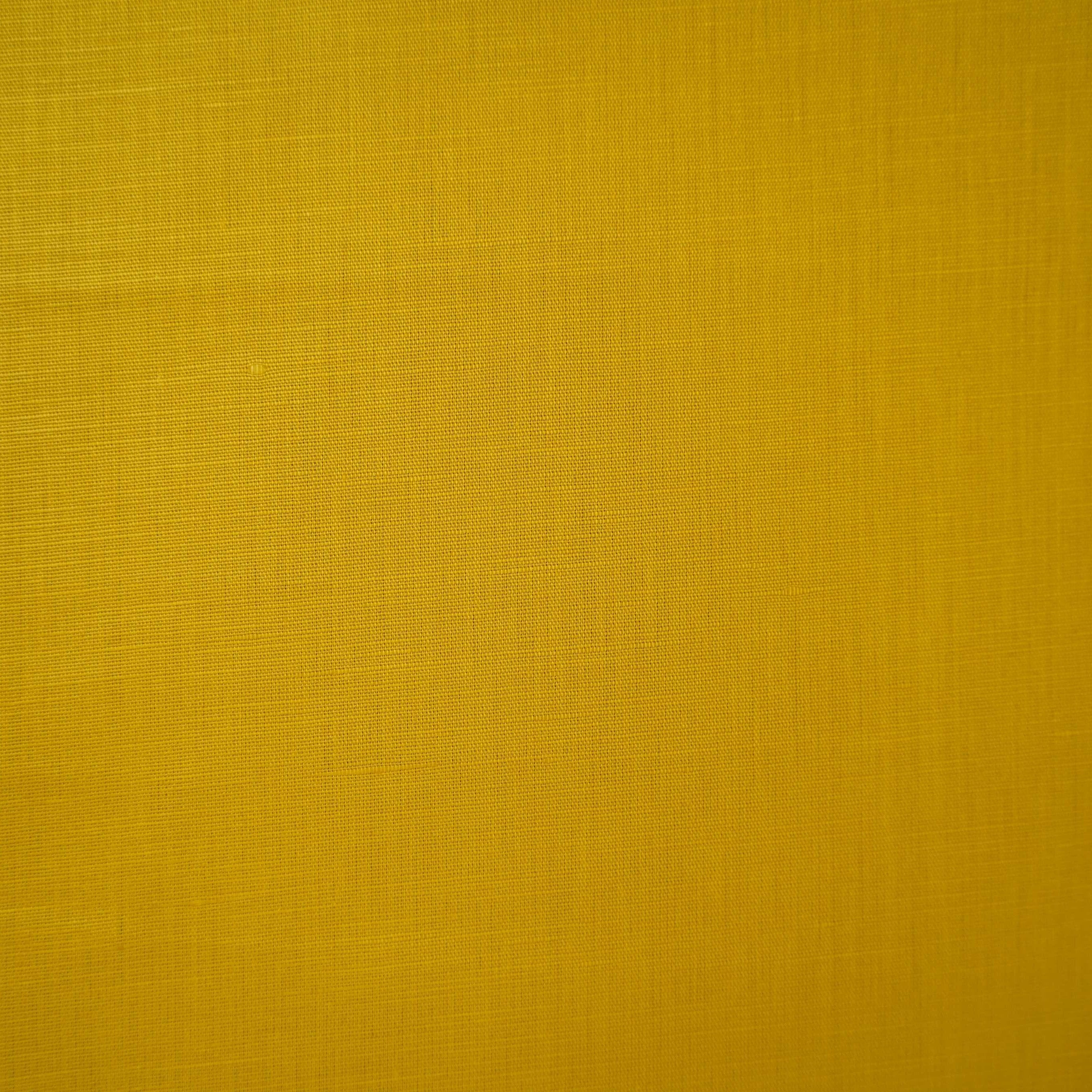 Mustard Yellow Solid Cotton Linen Fabric 40% Linen 60% Cotton MKT-31469 - TradeUNO