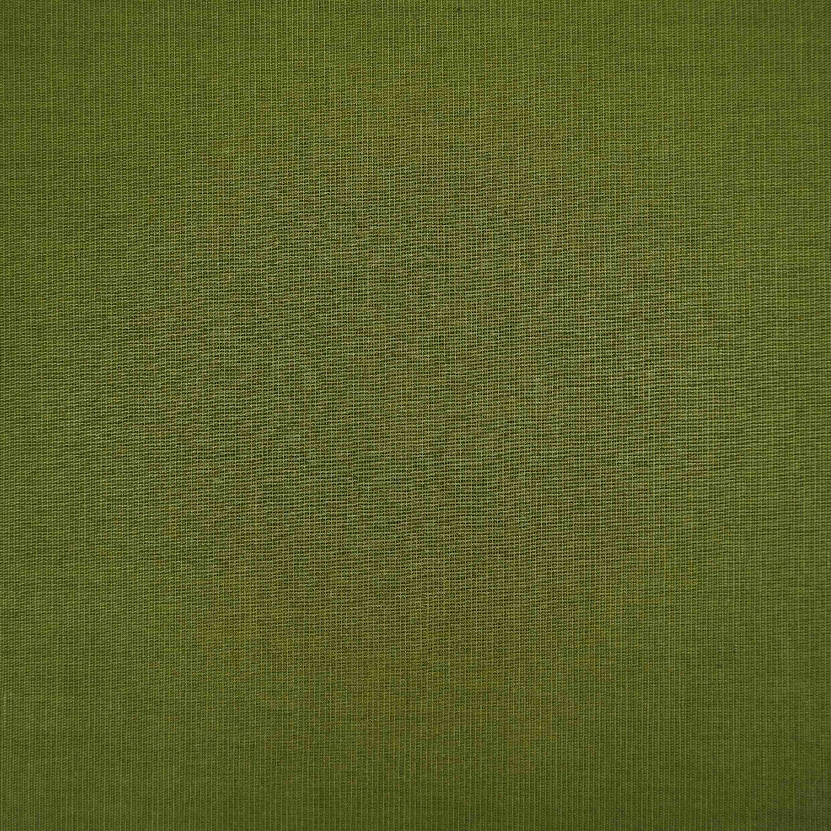 Mehendi Green Solid Cotton Linen Fabric 40% Linen 60% Cotton MKT-31470 - TradeUNO