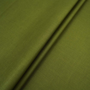 Mehendi Green Solid Cotton Linen Fabric 40% Linen 60% Cotton MKT-31470 - TradeUNO