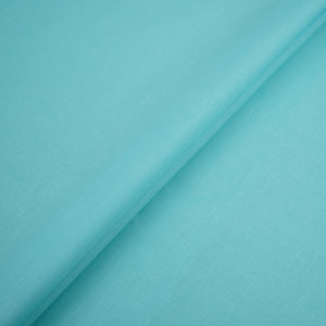 Light Sky Blue Solid Cotton Linen Fabric 40% Linen 60% Cotton MKT-31471 - TradeUNO