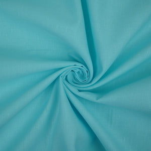 Light Sky Blue Solid Cotton Linen Fabric 40% Linen 60% Cotton MKT-31471 - TradeUNO