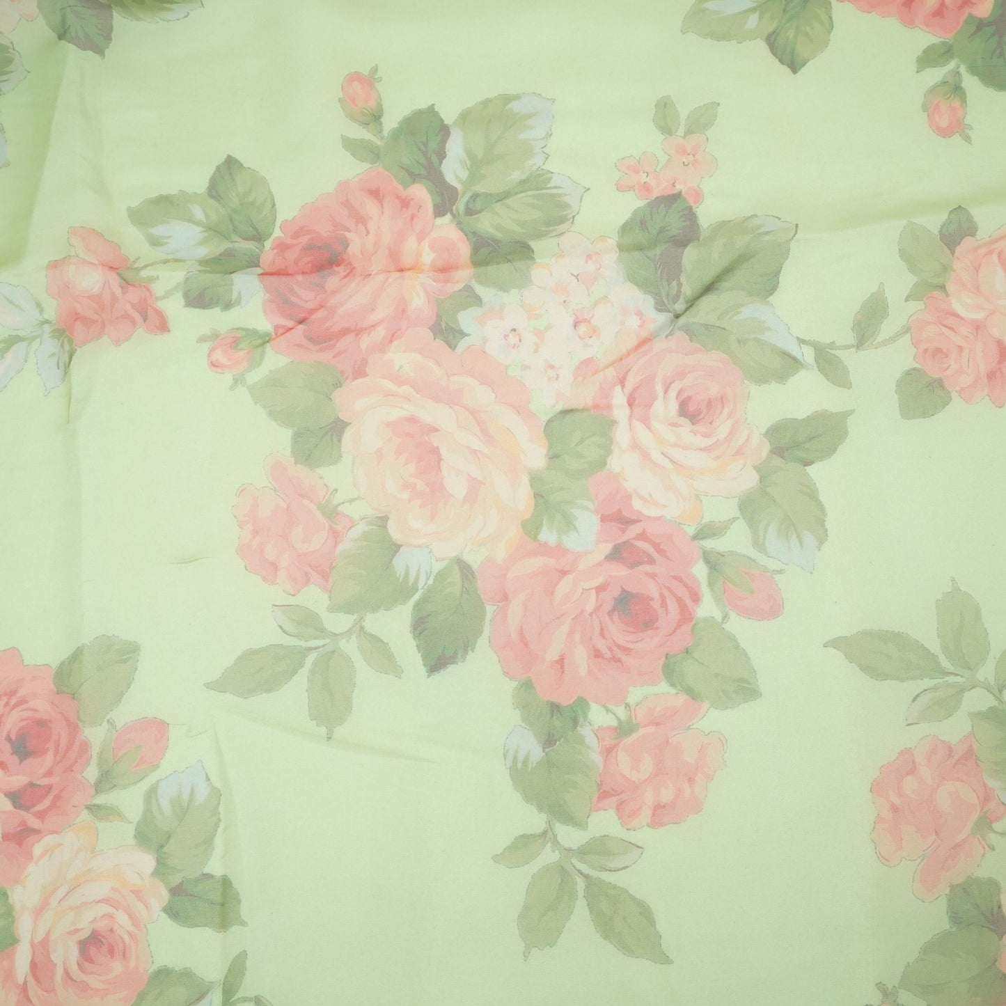 Pista Green floral print Organza Fabric MTF-31486 - TradeUNO