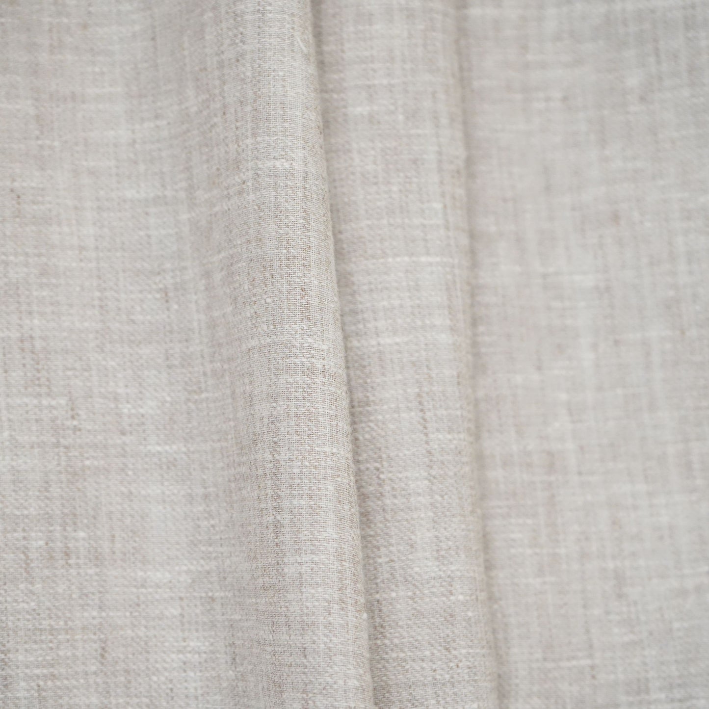 Cream Solid Linen Fabric RS-31184
