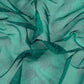 Teal Green floral print Organza Fabric MTF-31487 - TradeUNO