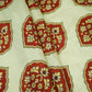 Maroon Mughal Buta floral print Chinnon Fabric MT-31175