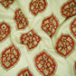 Maroon Mughal Buta floral print Chinnon Fabric MT-31175