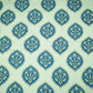 Royal Blue Mughal Buta floral print Chinnon Fabric MT-31177