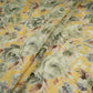 Butter Yellow floral Jacquard print Pure Crepe Fabric MTF-31477