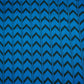 Royal Blue & Black Chevron print Chinnon Fabric MT-31178