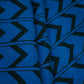 Royal Blue & Black Chevron print Chinnon Fabric MT-31178