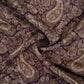 Purple Paisley Jacquard print Pure Crepe Fabric MTF-31478