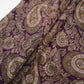 Purple Paisley Jacquard print Pure Crepe Fabric MTF-31478