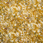 Mehendi Gold floral Jacquard print Pure Crepe Fabric MTF-31482