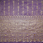 Purple Thread Sequins Embroidery Tissue Organza Fabric 21045