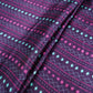 Deep Wine Geometrical Stripes Bemberg Modal Silk Fabric KTP-31400