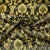 Black Brocade Fabric 22510
