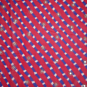 Red Leheriya Mirror embroidery Georgette Fabric GTS-31505 - TradeUNO
