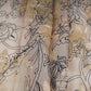 Beige floral print with jacquard Organza Fabric MT-31169