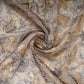 Beige floral print with jacquard Organza Fabric MT-31169