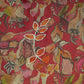 Brick Red Cutdana Embroidery Tissue Fabric 21287