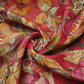 Brick Red Cutdana Embroidery Tissue Fabric 21287