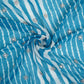 Aqua Blue Leheriya Mirror embroidery Georgette Fabric GTS-31509 - TradeUNO