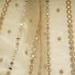 Golden Mirror thread cutdana embroidery Dyeable Kanjivaram Silk Fabric TF-31149