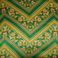 Bottle Green Chintz Border panel Bemberg Modal Silk Fabric KTP-31407