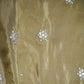 Brown Paisley Zari Embroidery Tissue Fabric 20952