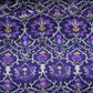 Midnight Purple Mughal floral print Bemberg Modal Silk Fabric KTP-31399