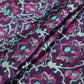 Deep Wine Mughal floral print Bemberg Modal Silk Fabric KTP-31401
