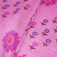 Lotus Pink floral print Bemberg Modal Silk Fabric KTP-31395