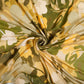 Olive Green floral print Bemberg Modal Silk Fabric KTP-31415