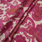 Beige with Rani Pink Paisley print Bemberg Modal Silk Fabric KTP-31391