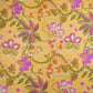 Honey Mustard floral print Bemberg Modal Silk Fabric KTP-31417