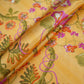 Honey Mustard floral print Bemberg Modal Silk Fabric KTP-31417