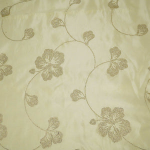 Golden Dyeable Swarovski embroidery Tissue Jari Fabric SU-31038 - TradeUNO