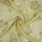 Golden Dyeable Swarovski embroidery Tissue Jari Fabric SU-31038