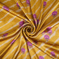 Mustard floral Bandhani print Bemberg Modal Silk Fabric KTP-31396