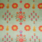 Mint Green Kashmiri floral print Bemberg Modal Silk Fabric KTP-31435